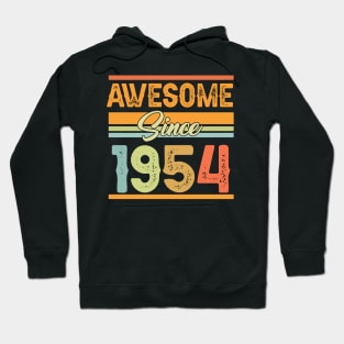 Awesome Since 1954 70th Birthday 70 Years Old Bday Hoodie